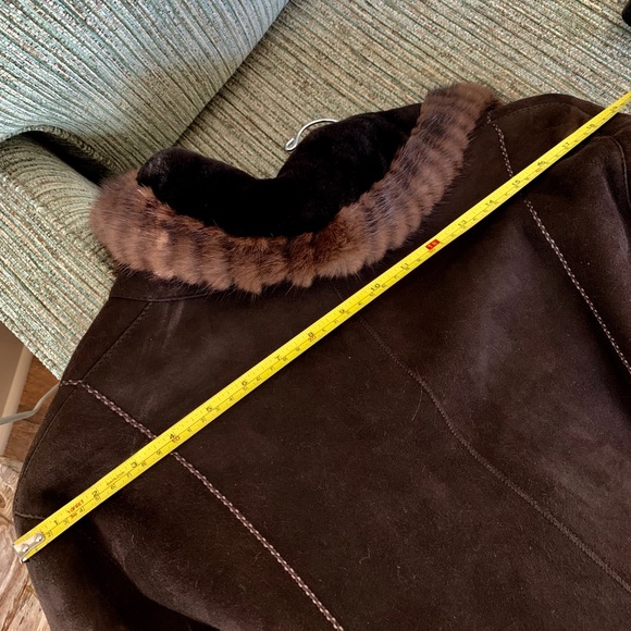 Genuine Spanish shearling 🐑with mink trim coat from Nordstrom’s - Picture 7 of 7